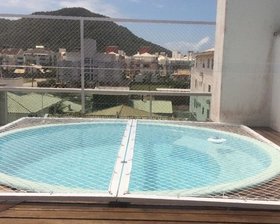 Redes de proteção para piscinas