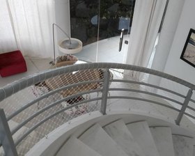 Redes de proteção para escadas e parapeito